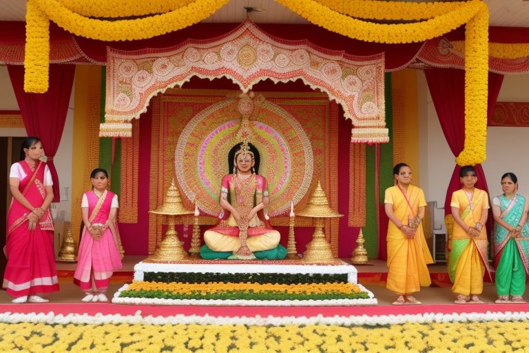 Kanya puja organized daily during Navratri